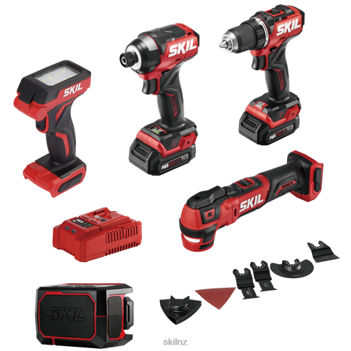 Tools SKIL PWR CORE 12 Brushless 12V 5-Tool Compact Combo Kit 42Z8B33