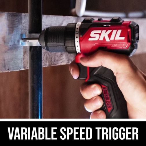 Tools SKIL PWR CORE 12 Brushless 12V 1/2 IN. Compact Drill Driver Kit 42Z8B5