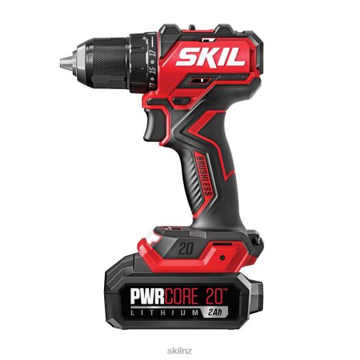 Tools SKIL PWR CORE 20 Brushless 20V 1/2 IN. Compact Drill Driver Kit 42Z8B10