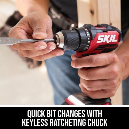 Tools SKIL PWR CORE 20 Brushless 20V 1/2 IN. Compact Drill Driver Kit 42Z8B10