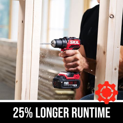 Tools SKIL PWR CORE 20 Brushless 20V 1/2 IN. Compact Drill Driver Kit 42Z8B10