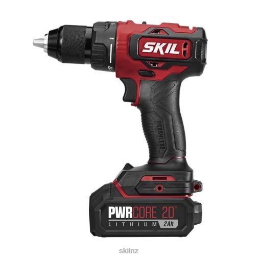 Tools SKIL PWR CORE 20 Brushless 20V 1/2 IN. Drill Driver Kit 42Z8B34