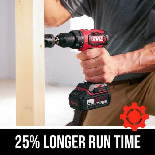 Tools SKIL PWR CORE 20 Brushless 20V 1/2 IN. Drill Driver Kit 42Z8B34