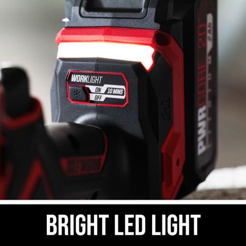 Tools SKIL PWR CORE 20 Brushless 20V 1/2 IN. Compact Hammer Drill Kit 42Z8B12