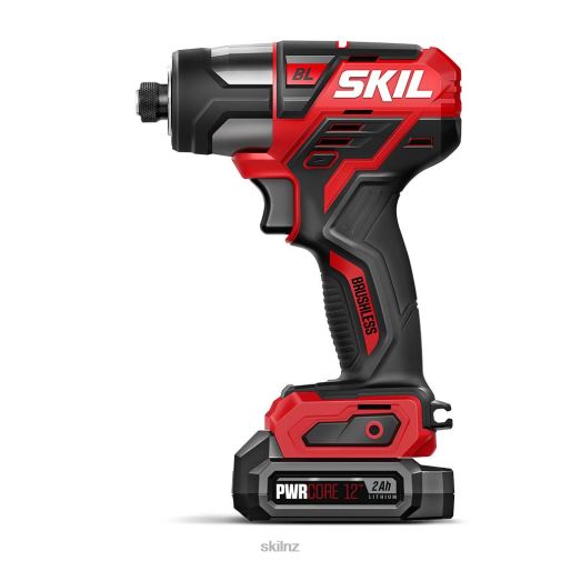 Tools SKIL PWR CORE 12 Brushless 12V 1/4 IN. Hex Impact Driver Kit 42Z8B42