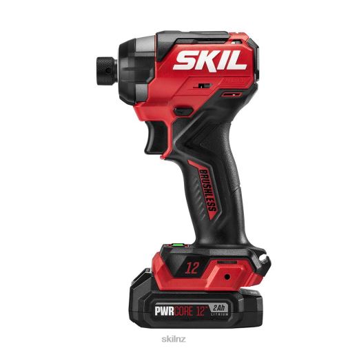 Tools SKIL PWR CORE 12 Brushless 12V 1/4 IN. Hex Impact Driver Kit 42Z8B8