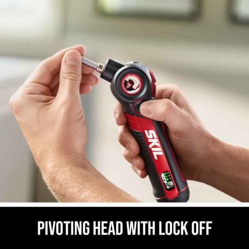 Tools SKIL Twist 2.0 Rechargeable 4V Screwdriver with 2 PC Bit Kit 42Z8B3