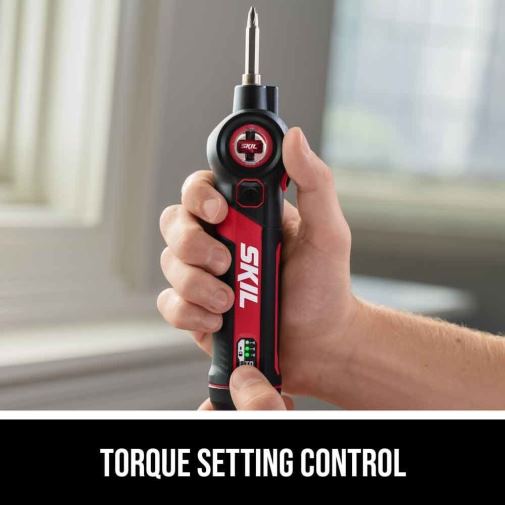 Tools SKIL Twist 2.0 Rechargeable 4V Screwdriver with 2 PC Bit Kit 42Z8B3