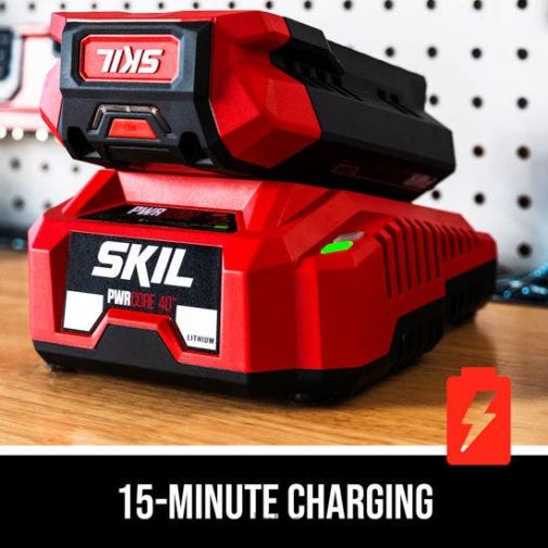 Tools SKIL PWR CORE 40 Brushless 40V 15 In. String Trimmer with Smart Load Kit 42Z8B20