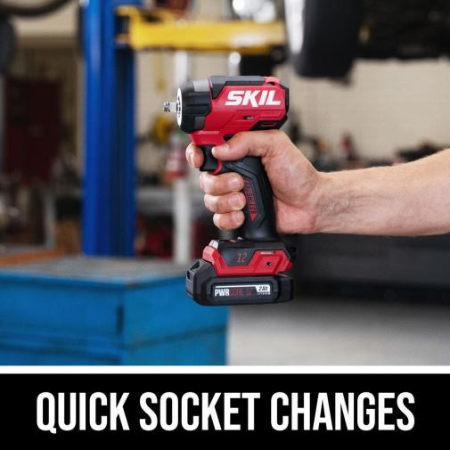 Tools SKIL PWR CORE 12 Brushless 12V 3/8 IN. Impact Wrench Kit 42Z8B9