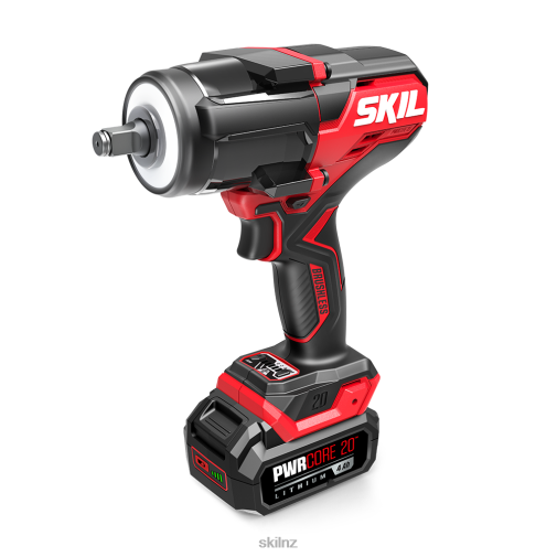 Tools SKIL PWR CORE 20 Brushless 20V 1/2 In. Mid-Torque Impact Wrench Kit 42Z8B4