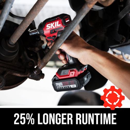 Tools SKIL PWR CORE 20 Brushless 20V 3/8 IN. Compact Impact Wrench Kit 42Z8B15