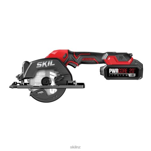 Saws SKIL PWR CORE 20 Brushless 20V 4-1/2 IN. Compact Circular Saw Kit 42Z8B11